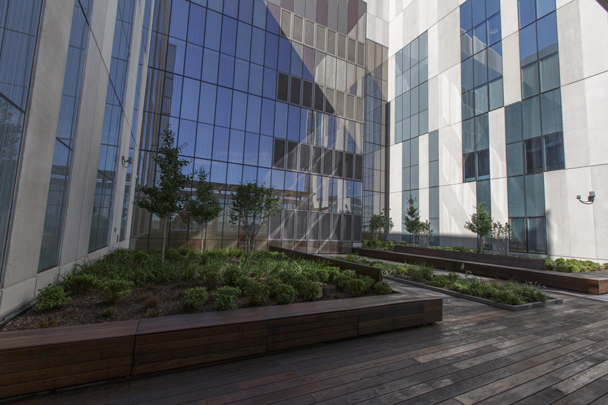 Outdoor space at Big Lots Behavioral Health Pavilion