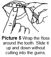 floss each tooth